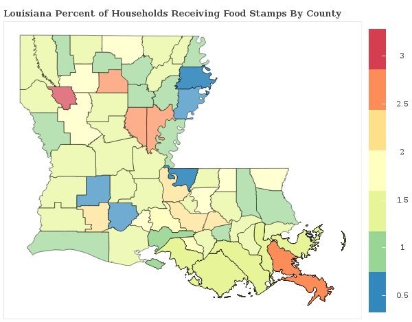 Louisiana Food Stamp Benefits Chart