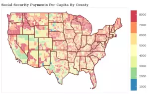 Social Security Enrollment by County